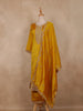 Mustard Yellow Embroidered Design Straight Cut Salwar Suit with Dupatta