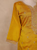 Mustard Yellow Embroidered Design Straight Cut Salwar Suit with Dupatta