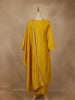 Yellow Embroidered Semi Silk Salwar Suit - Diadem