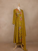 Mustard Yellow Floral Crepe Salwar Suit – Lightweight Festive & Casual Wear - Diadem