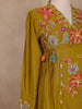 Mustard Yellow Floral Crepe Salwar Suit – Lightweight Festive & Casual Wear - Diadem