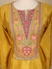Mustard Yellow Floral Design Georgette Palazzo Salwar Suit - Diadem