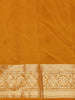 Mustard Yellow Floral Woven Design Kanchipuram Silk Saree