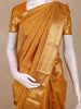 Mustard Yellow Floral Woven Design Kanchipuram Silk Saree