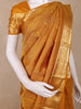 Mustard Yellow Floral Woven Design Kanchipuram Silk Saree