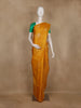 Mustard Yellow Floral Woven Soft Silk Saree