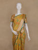 Mustard Yellow Geometric Printed Design Tissue Silk Saree