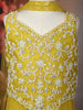 Mustard Yellow Sequins Embroidered Design Georgette Kids Palazzo Suit