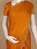 Mustard Yellow Stone Designed Georgette Fancy Saree - Diadem
