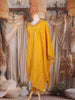 Mustard Yellow Thread and Sequin Embroidered Design Cotton Anarkali Salwar Suit