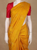 Mustard Yellow Woven Design Pure Kanchipuram Silk Saree
