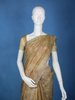 Mustard Green Floral And Sequins Organza Designer Saree - Diadem
