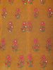 Mustard Yellow Floral Design Cotton Salwar Suit - Diadem