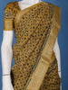 Mustard Yellow Floral Printed Chandheri Cotton Saree - Diadem
