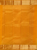 Mustard Yellow Floral Motif Pure Kanchipuram Silk Saree - Diadem