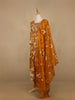 Mustard Yellow Floral Prints Cotton Straight Cut Salwar Suit - Diadem