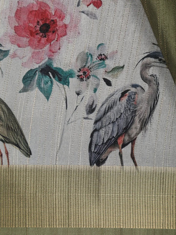 Muted Olive Green Solid Design Tussar Silk Saree - Diadem