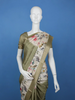 Muted Olive Green Solid Design Tussar Silk Saree - Diadem