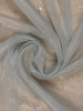 Muted Sage Green Floral Sequin Embroidered Organza Designer Saree - Diadem