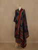 Navy Blue Ajrakh Printed Cotton Salwar Suit With Dupatta - Diadem
