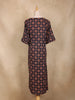 Navy Blue Mandala Floral Design Cotton Kurti