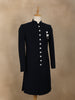 Navy Blue Solid Design Jacquard Indo-Western Sherwani