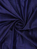 Navy Blue Solid Designed Tussar Silk Saree With Contrast Border - Diadem