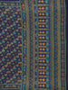 Navy Blue Folk Motif Print Chanderi Cotton Saree - Diadem