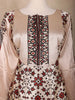 Nude Beige Geometric Design Cotton Palazzo Suit - Diadem