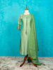 Green Embroidery Kurti along with Dupatta - Diadem