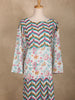Off White Floral Printed Cotton Kurti