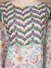 Off White Floral Printed Cotton Kurti