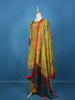 Olive Green Floral Design Crepe Palazzo Salwar Suit - Diadem