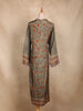Olive Green Floral Design Rayon Kurti