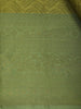 Olive Green Floral Design Zari Woven Soft Silk Saree - Diadem