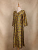 Olive Green Floral Printed Design Cotton Kurti