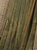 Olive Green Solid Design Chiffon Ready To Wear Saree with Designer Blouse - Diadem