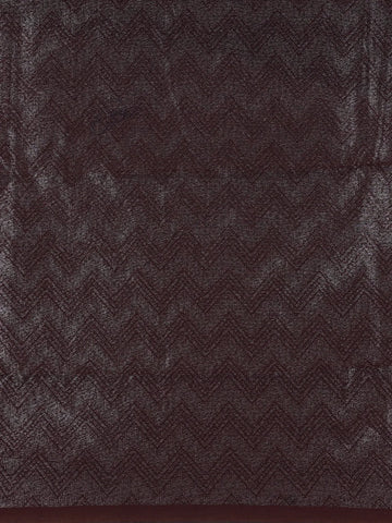 Olive Green Zigzag Woven Kota Cotton Saree - Diadem