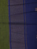 Olive Green Floral Butta Fancy Cotton Saree - Diadem
