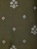 Olive Green Floral Designed Tissue Silk Salwar Suit - Diadem