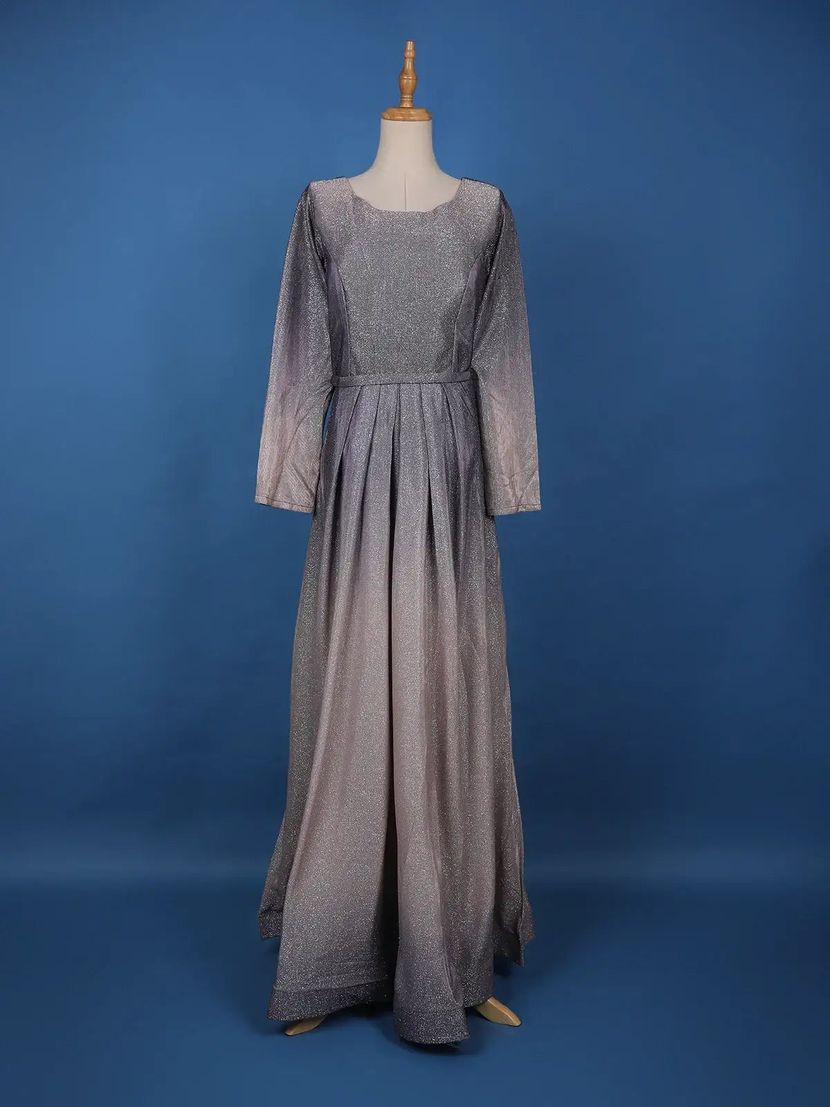 Ombre Effect Glitter Shimmer Party Wear Gown - Diadem