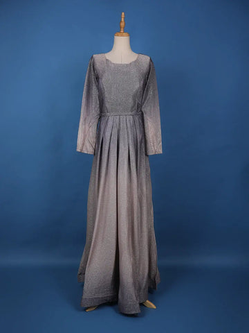 Ombre Effect Glitter Shimmer Party Wear Gown - Diadem