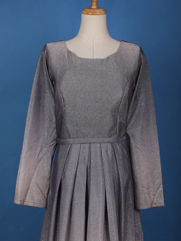 Ombre Effect Glitter Shimmer Party Wear Gown - Diadem
