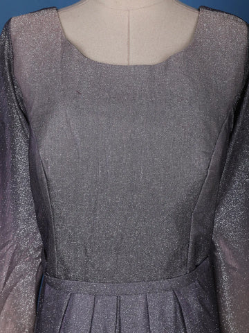 Ombre Effect Glitter Shimmer Party Wear Gown - Diadem