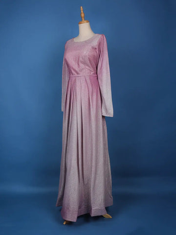 Ombre Effect Glitter Shimmer Party Wear Gown - Diadem