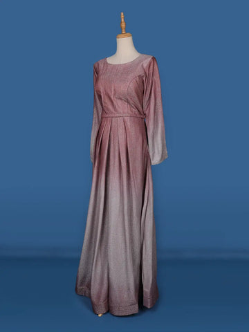 Ombre Effect Glitter Shimmer Party Wear Gown - Diadem