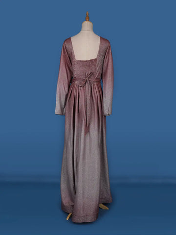 Ombre Effect Glitter Shimmer Party Wear Gown - Diadem