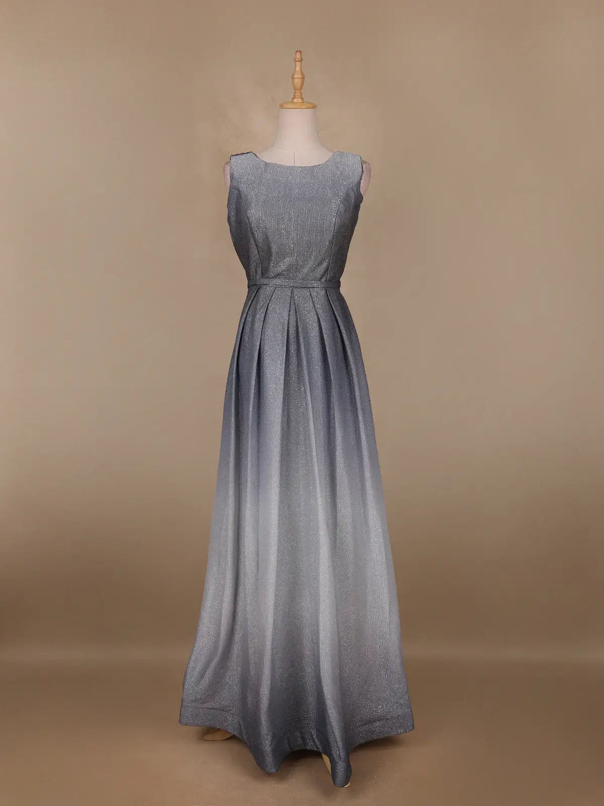 Ombre Effect Shimmer Solid Party Wear Gown - Diadem