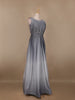 Ombre Effect Shimmer Solid Party Wear Gown - Diadem
