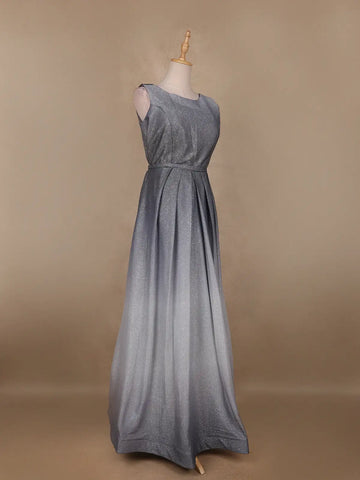 Ombre Effect Shimmer Solid Party Wear Gown - Diadem